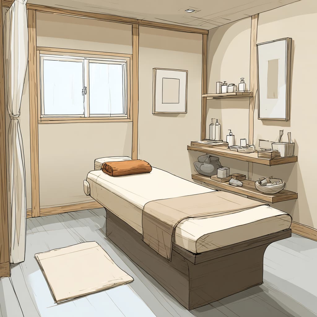 Cabina di massaggio facciale Kobido Elena a Milano vicino ai Navigli